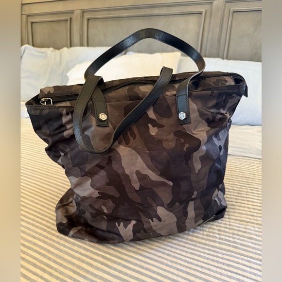Prada Nylon Black Multi Camouflage Tote Bag - Picture 1 of 15